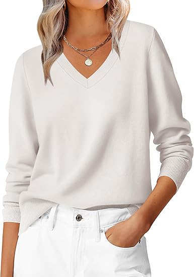 Rose™ | V-ringad tröja med Tidlös Elegans