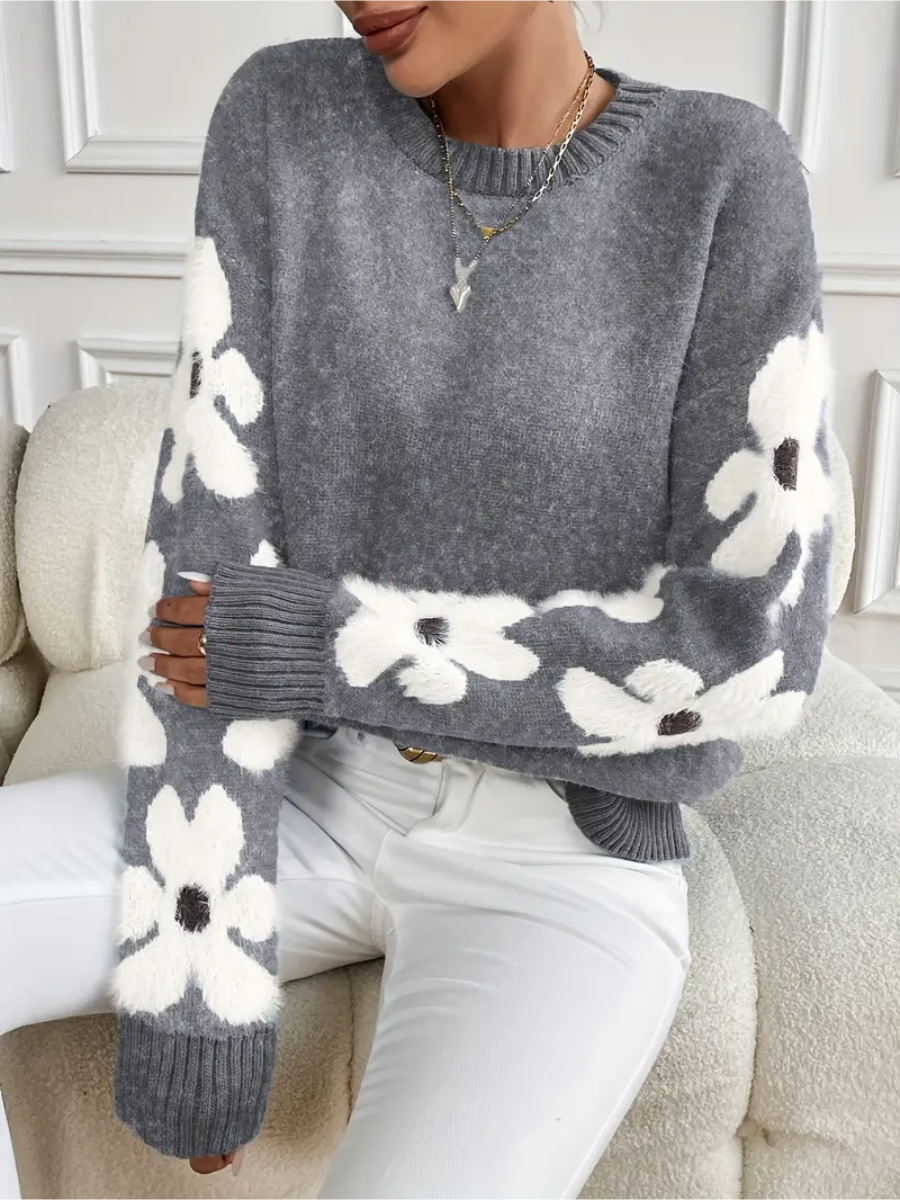 Isabella™ – Elegant tröja med blommönster