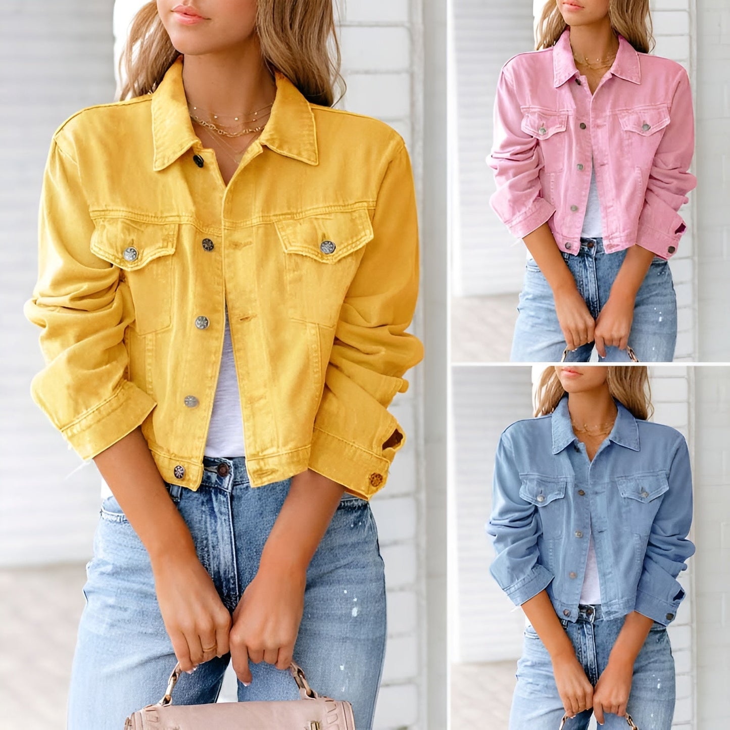 Iselin™ | Petals Denim Jacka