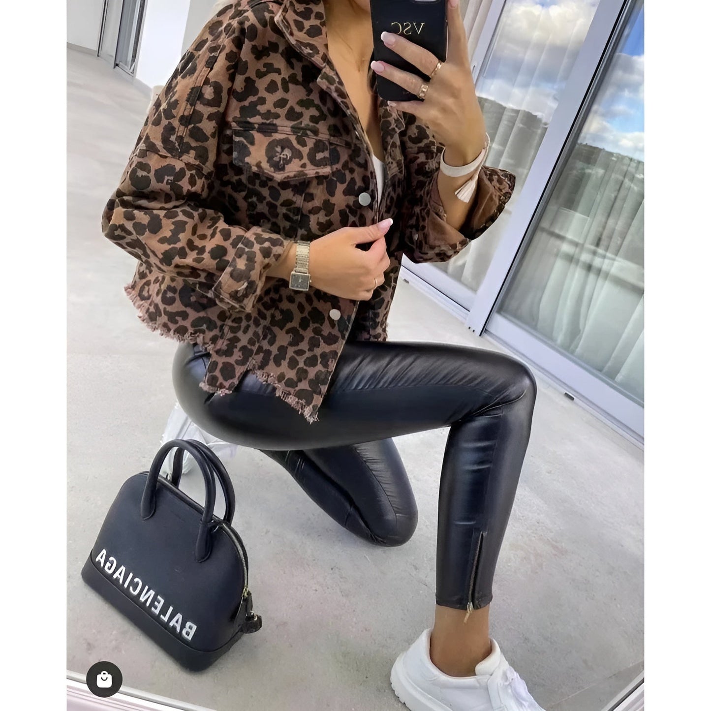Savannah™ | Leopardprint Denimjack