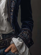 Anastasia | Embroidered Longline Jacket