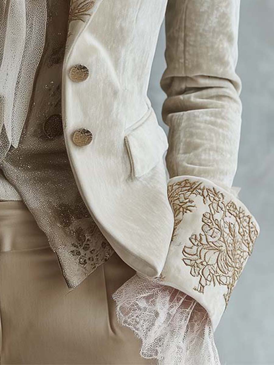 Guinevere | Embroidered Tailored Blazer