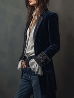 Anastasia | Embroidered Longline Jacket