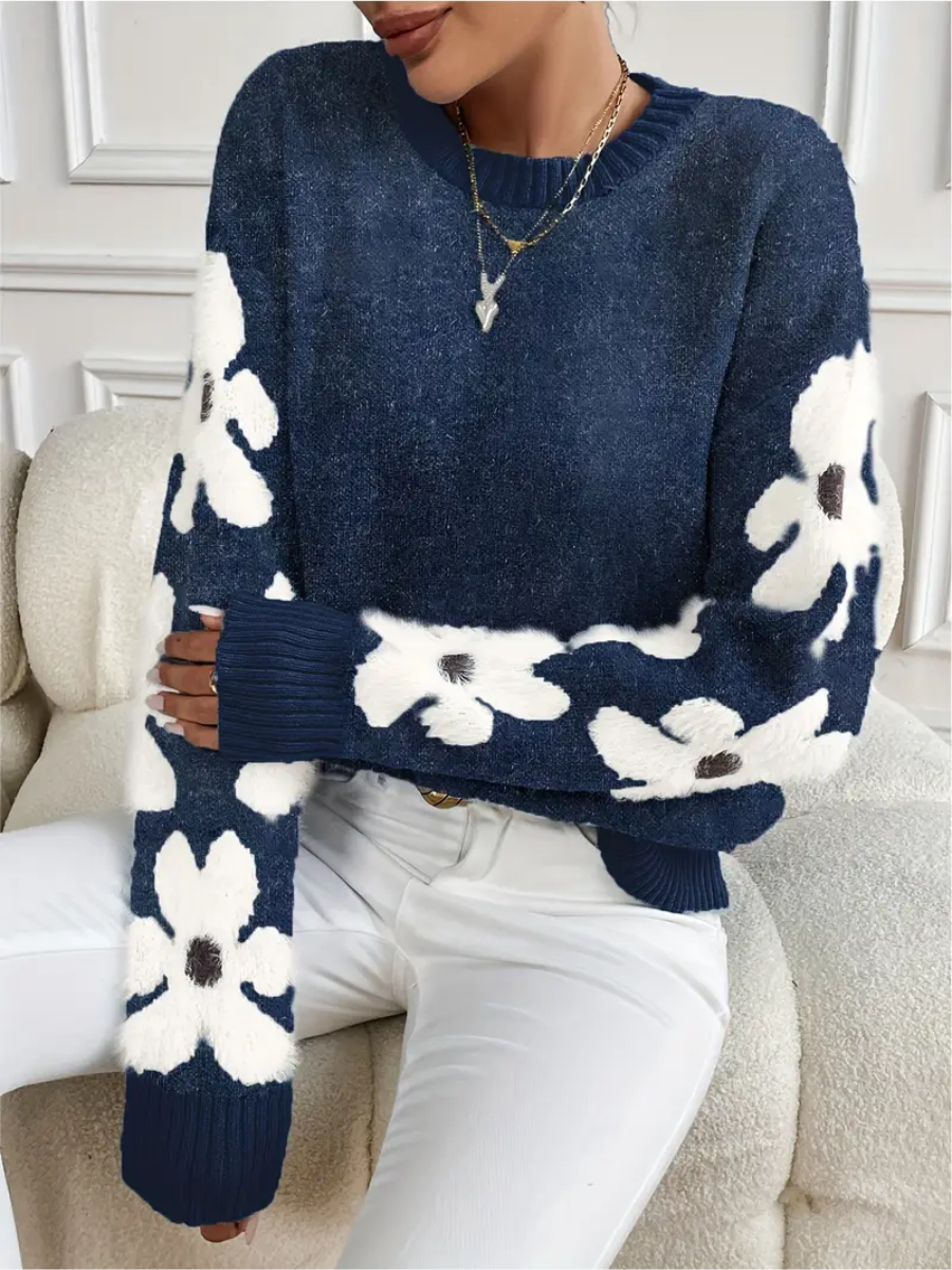 Isabella™ – Elegant tröja med blommönster