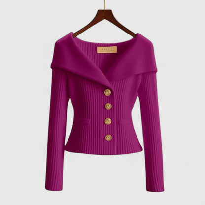 Elvira™ | Elegant och feminin stickad tröja