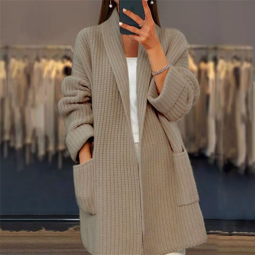 WINNIE | Longline Knitted sweater with pockets