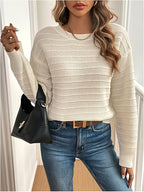 Roselle | Women's V Neck Bow Detail Knit Sweater