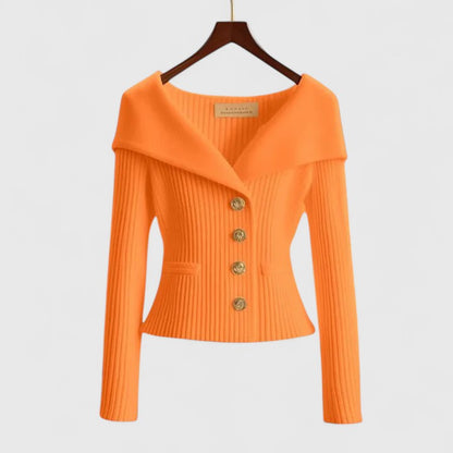 Elvira™ | Elegant och feminin stickad tröja