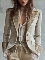 Guinevere | Embroidered Tailored Blazer