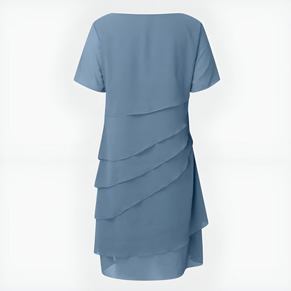 Amélie™ | Plisserad Chiffonklänning