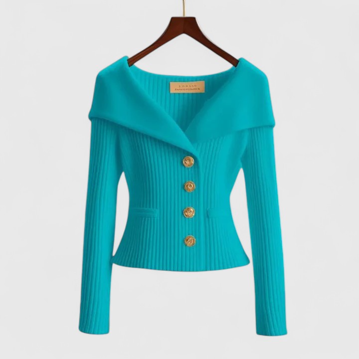 Elvira™ | Elegant och feminin stickad tröja