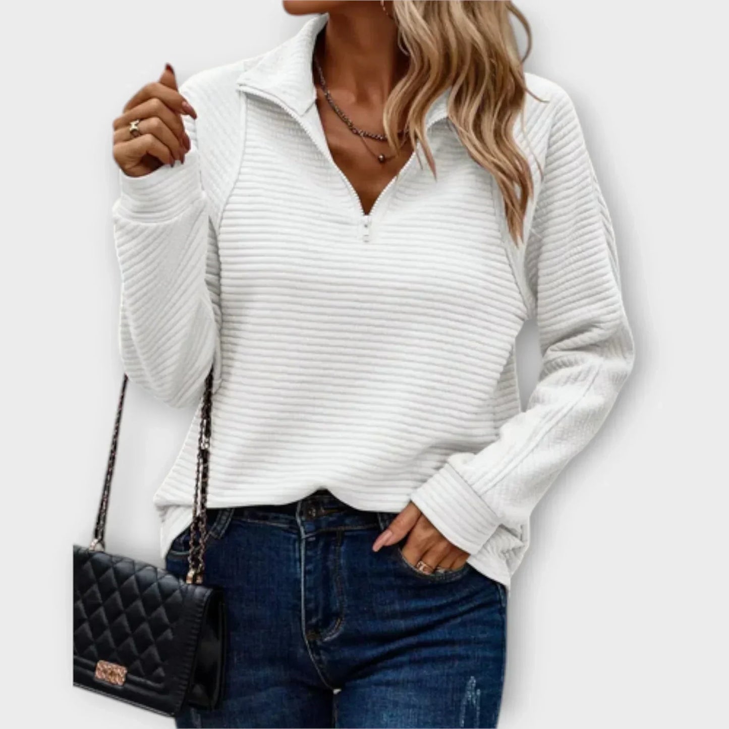 Olivia™ | Halvdraget Tröja