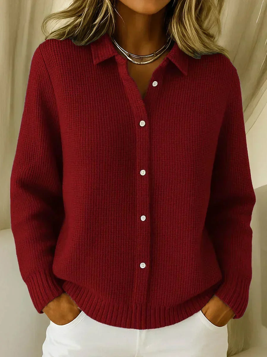 Pearl | Textured Knit Button Cardigan