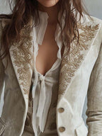 Guinevere | Embroidered Tailored Blazer