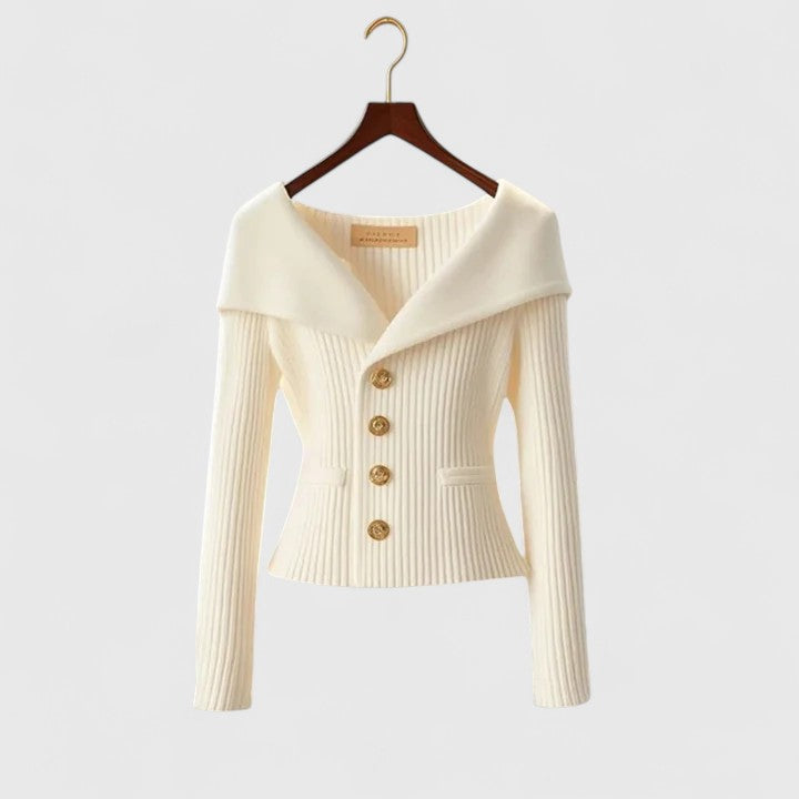 Elvira™ | Elegant och feminin stickad tröja