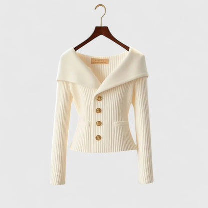 Elvira™ | Elegant och feminin stickad tröja