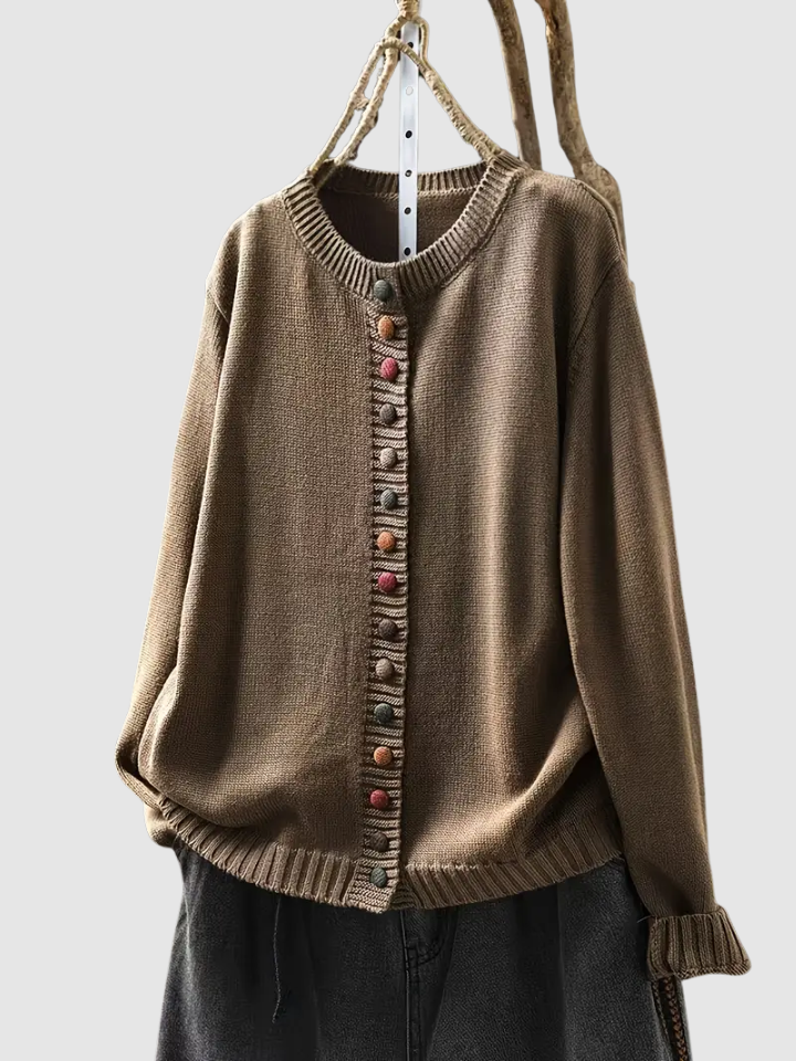 Solveig™ | Elegant cardigan med knappar