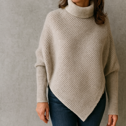 Anneta™ | Oversized ponchotröja med värme och elegans
