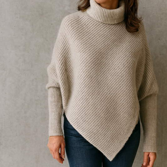 Anneta™ | Oversized ponchotröja med värme och elegans