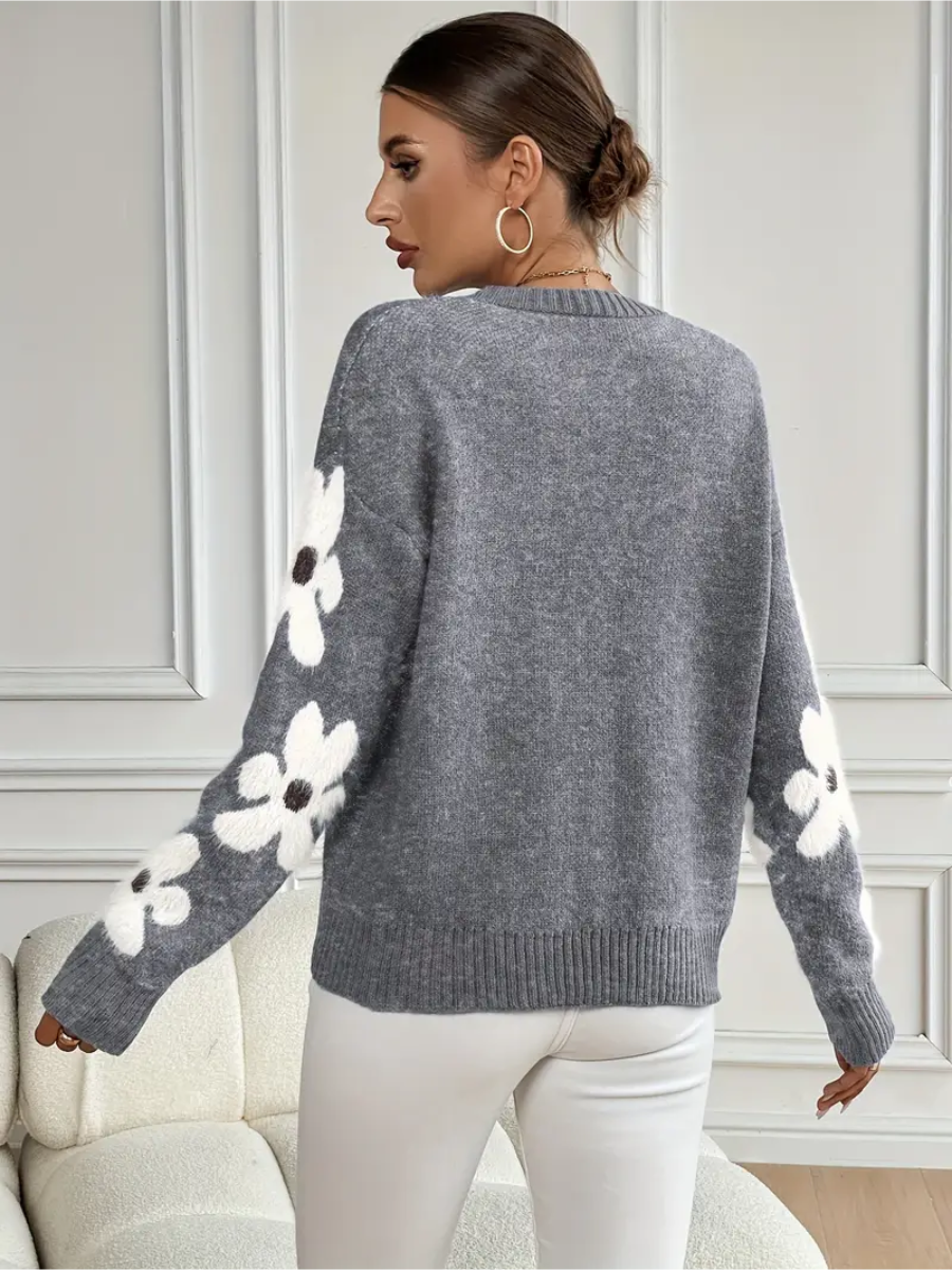 Isabella™ – Elegant tröja med blommönster