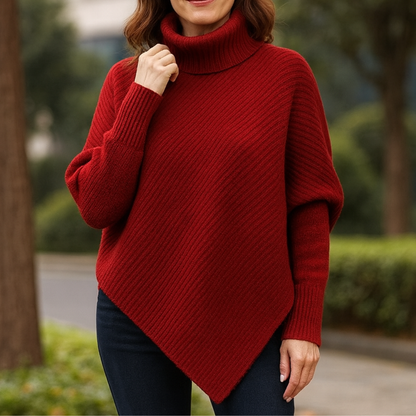 Anneta™ | Oversized ponchotröja med värme och elegans