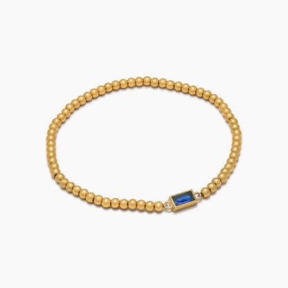 Kyra™ | Födelsestenarmband med Guldpärlor | 1+1 Gratis