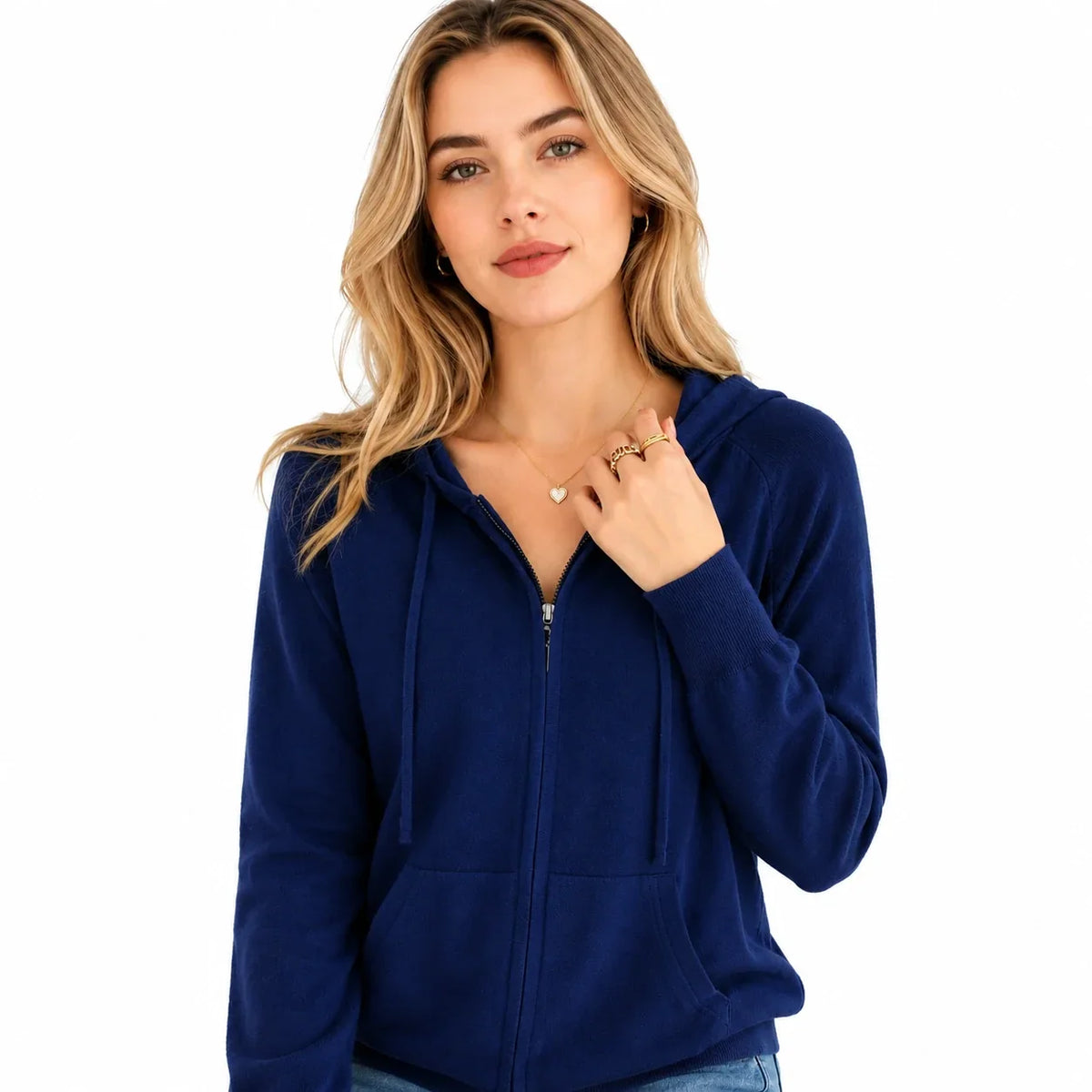 Women's Merino Wool Full-Zip Hoodie