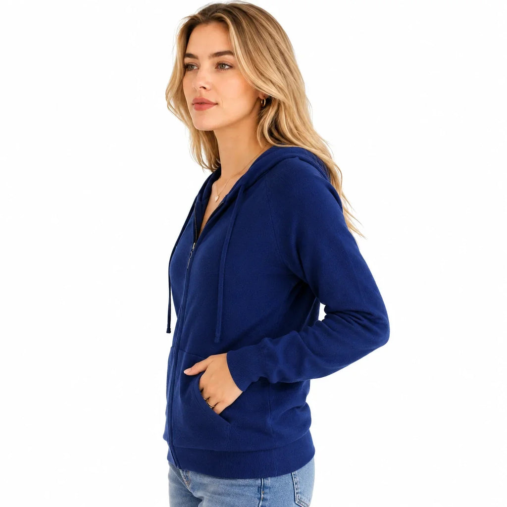 Women's Merino Wool Full-Zip Hoodie