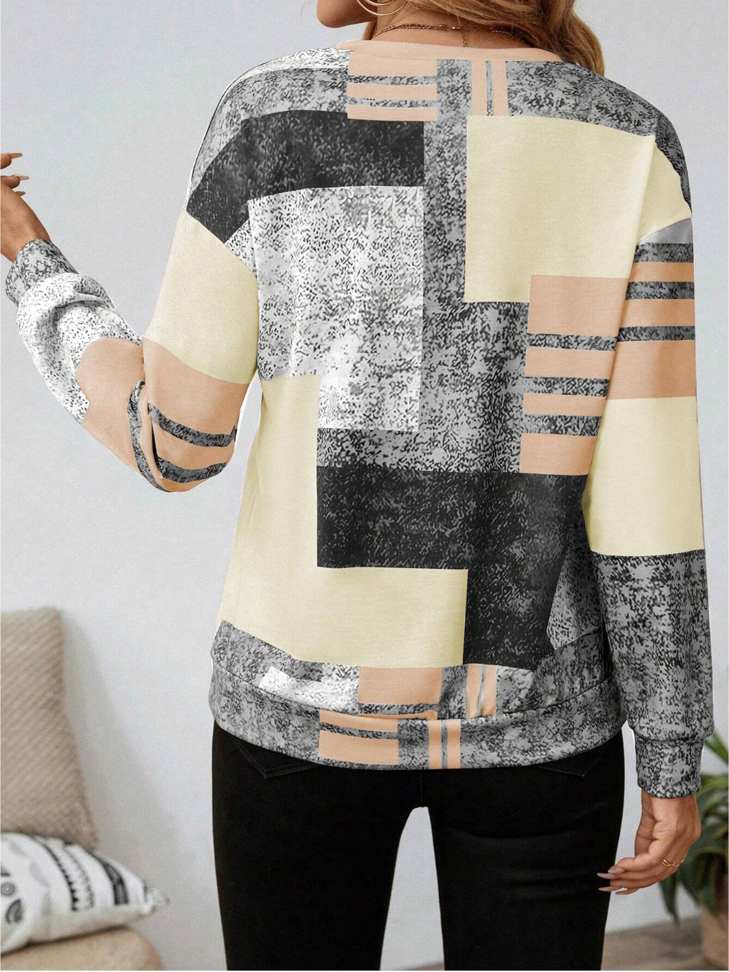 Lovis™ | Grafisk zip-tröja