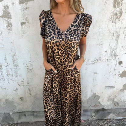 Annabel™ | Klänning med leopardtryck