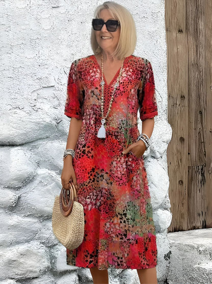 Sanne™ | Livlig Klänning