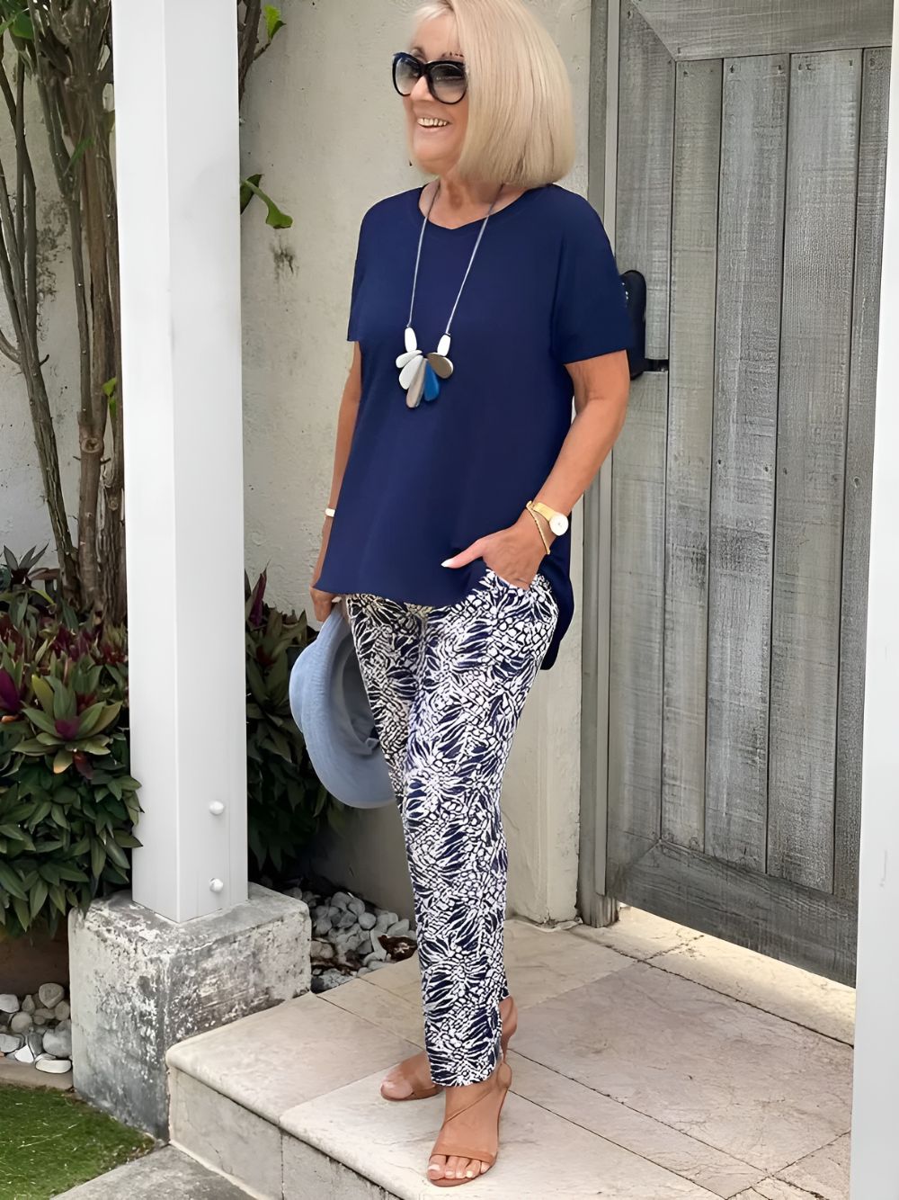 Elna™ | Casual Tvådelat Blommigt Set