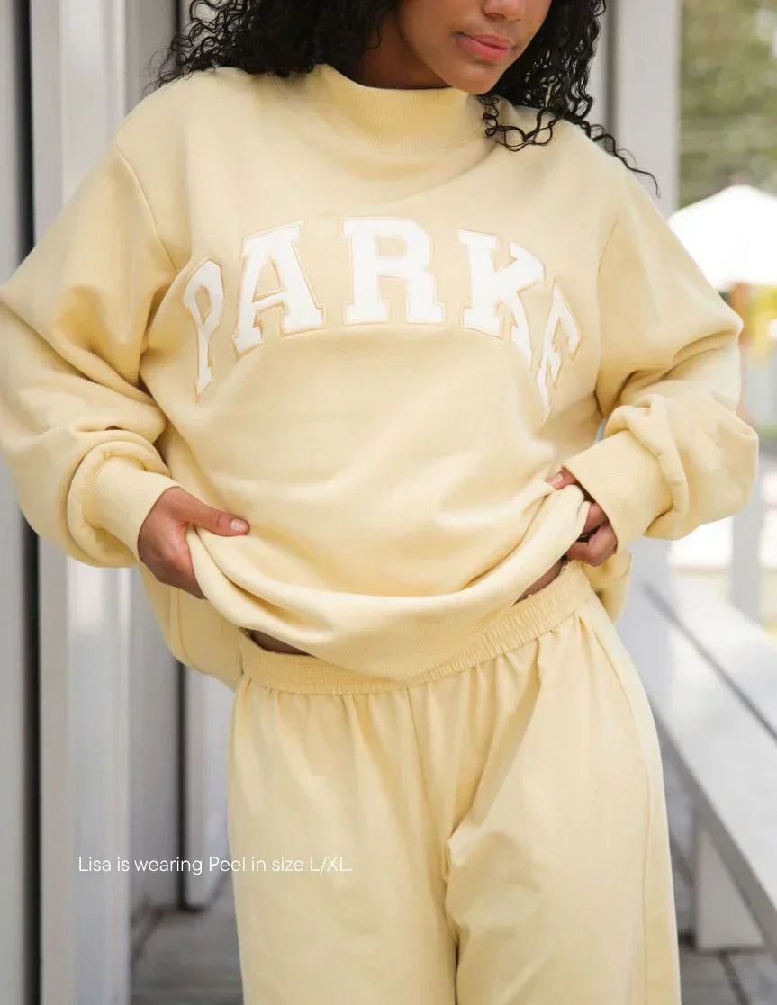 Women's Oversized Hoodie with Chenille Lettering