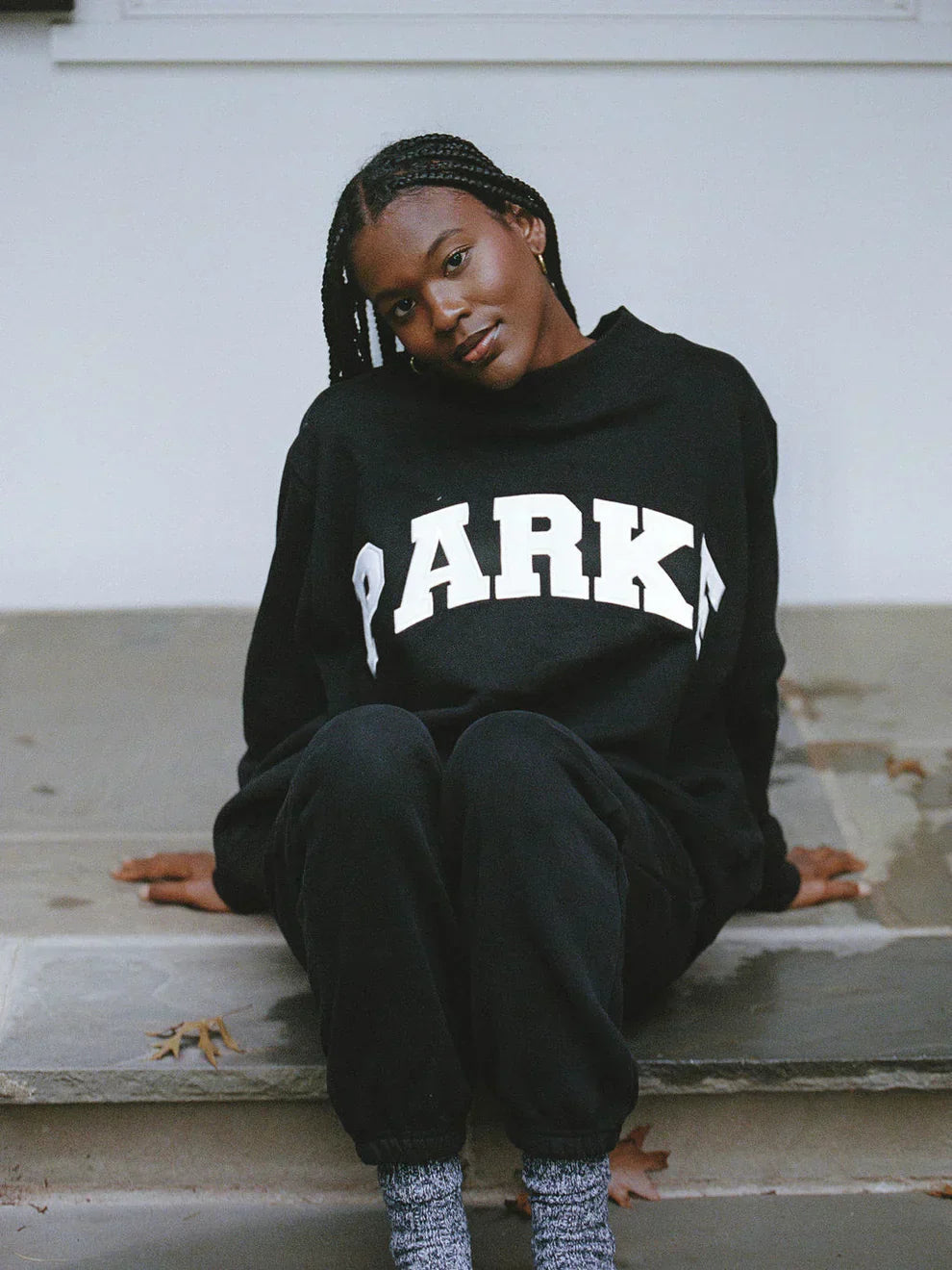 Women's Oversized Hoodie with Chenille Lettering