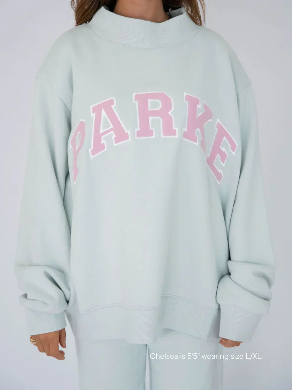 Women's Oversized Hoodie with Chenille Lettering