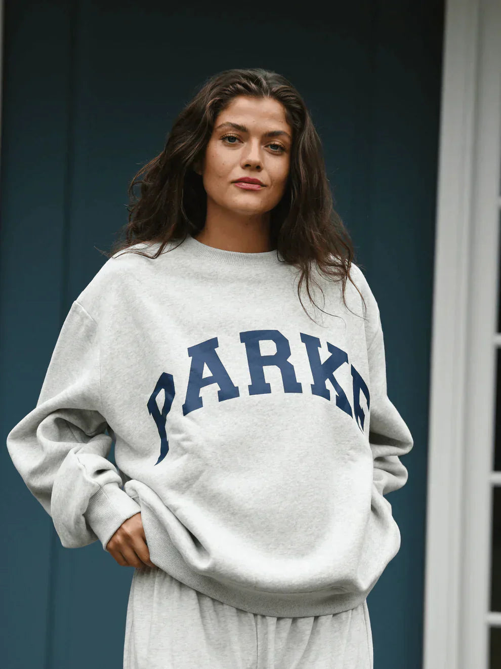 Women's Oversized Hoodie with Chenille Lettering