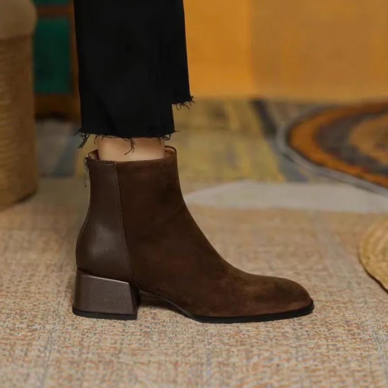 Irma™ | Elegant vinterstövel med låg klack