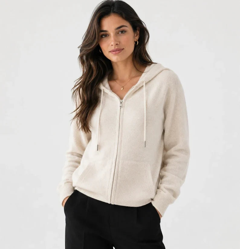 Women's Merino Wool Full-Zip Hoodie