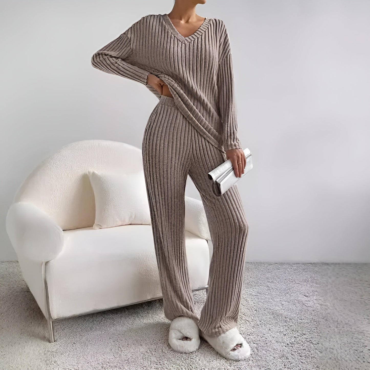 Romy™ | Tvådelad Stickad Set