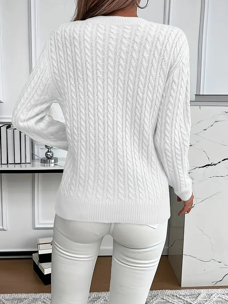 Märith™ | Kvinnors Kabelstickad Tröja