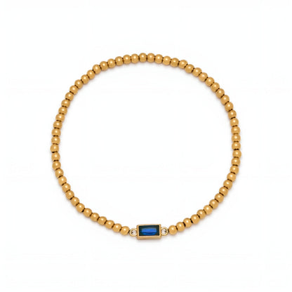Kyra™ | Födelsestenarmband med Guldpärlor | 1+1 Gratis