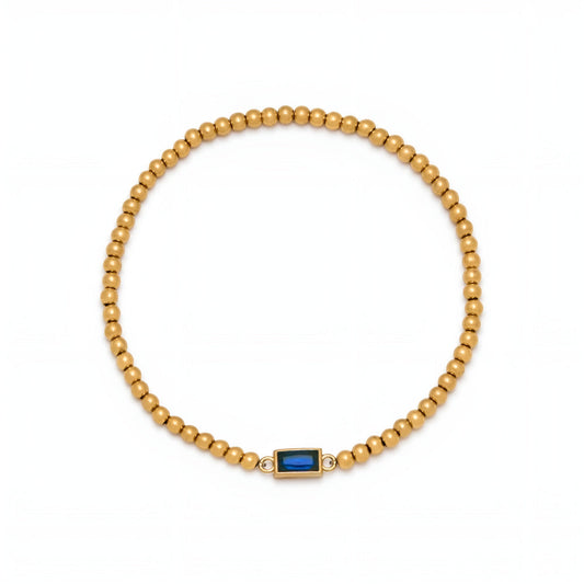 Kyra™ | Födelsestenarmband med Guldpärlor | 1+1 Gratis