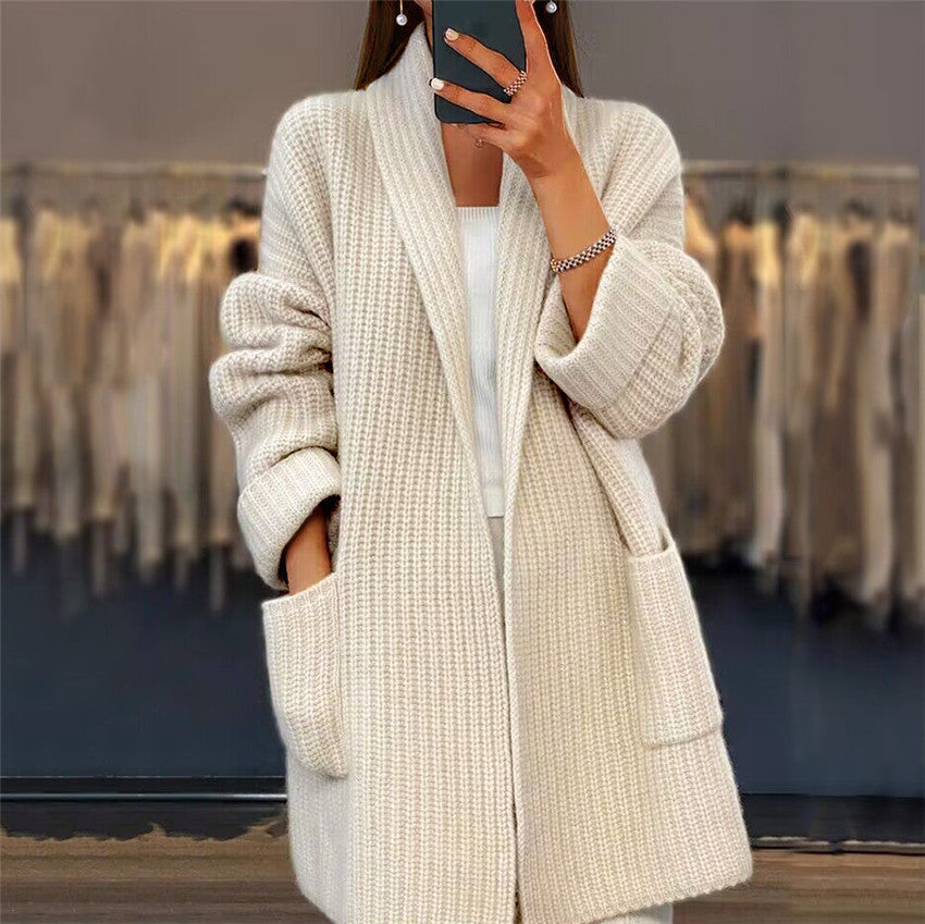 WINNIE | Longline Knitted sweater with pockets