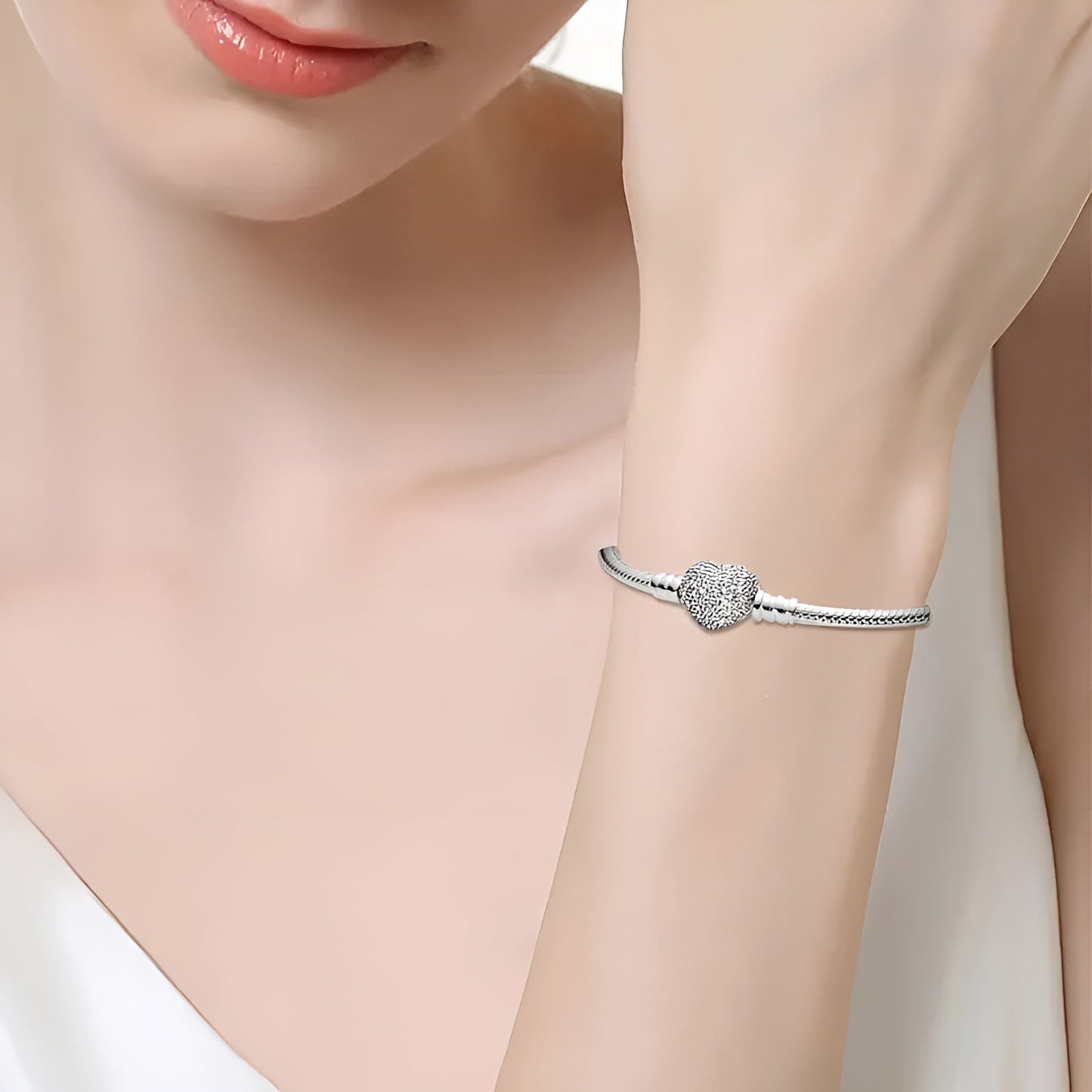 Eterhjärta™ |   Hjärta Silverarmband