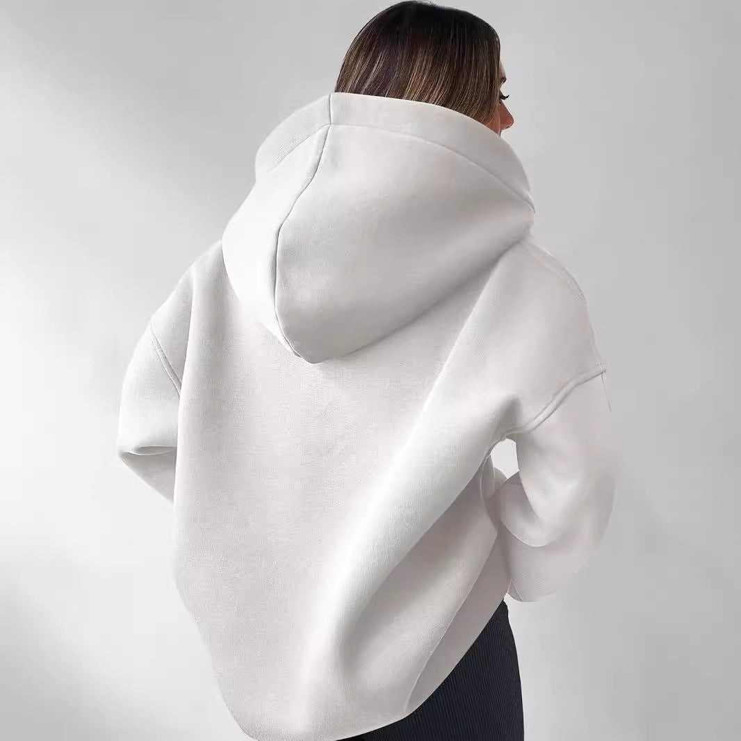 Harlow | Women's Oversized Collared V-Neck Hoodie