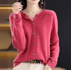 Vera | Cosy Round Neck Button Knitted Winter Cardigan