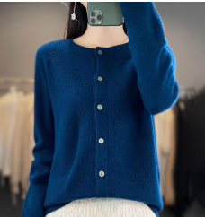 Vera | Cosy Round Neck Button Knitted Winter Cardigan