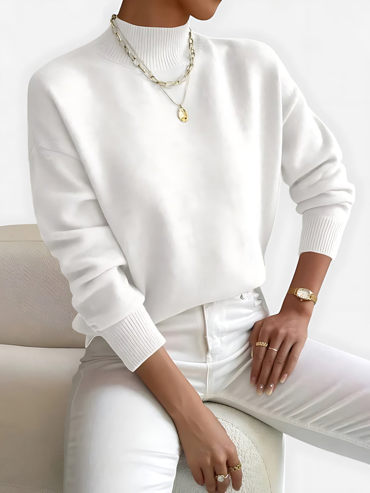 June – Crew Neck Knit Sweater