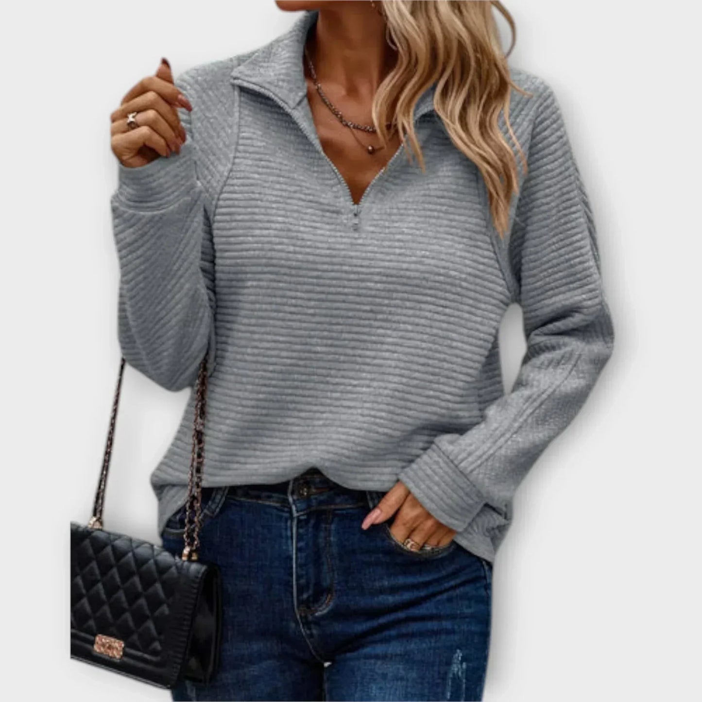 Olivia™ | Halvdraget Tröja