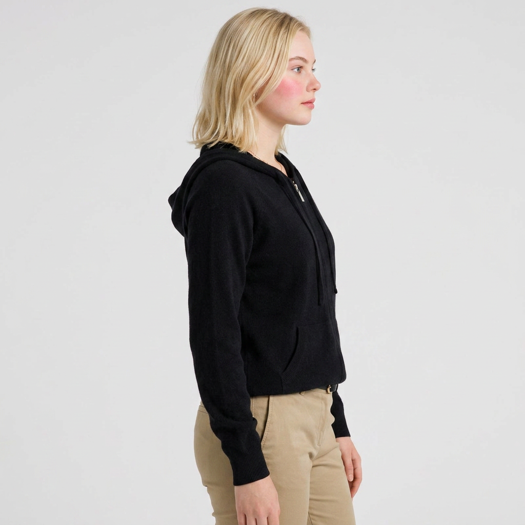 Women's Merino Wool Full-Zip Hoodie